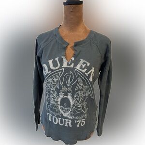 Daydreamer Ribbed graphic Queen top